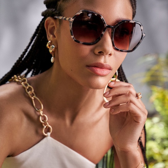 KREWE Jackie malt multi sunglasses black white new